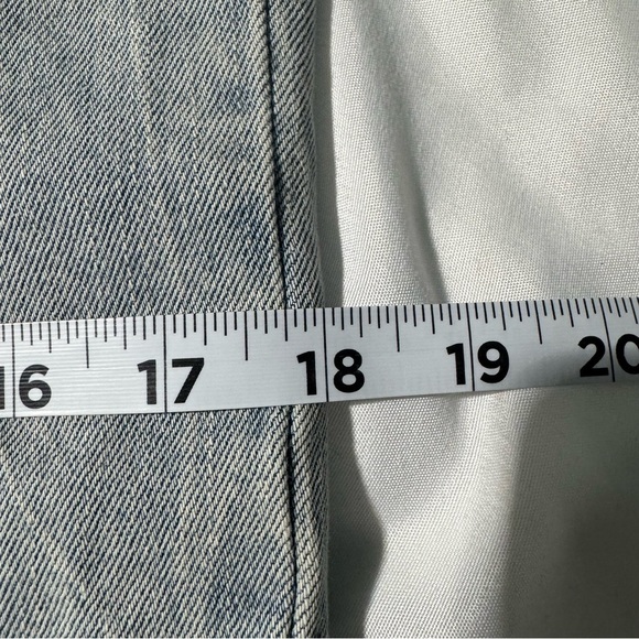 Bibisama Anime Hagane Jean Jacket Distressed Light Blue Denim Size 2 (Medium) - Picture 12 of 14